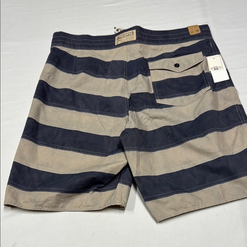 Ralph Lauren double RL Striped Twill Short 59% cotton 41% nylon - Picture 5 of 16